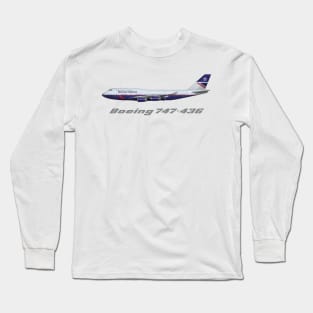 British Airways 747-436 Classic Landor Long Sleeve T-Shirt